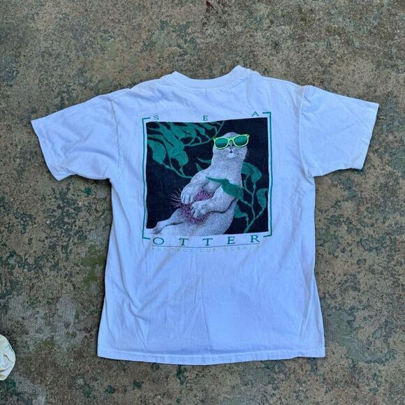 1991 Lifeforms International Otter Single Stitch Vintage Shirt - Picture 4 of 5